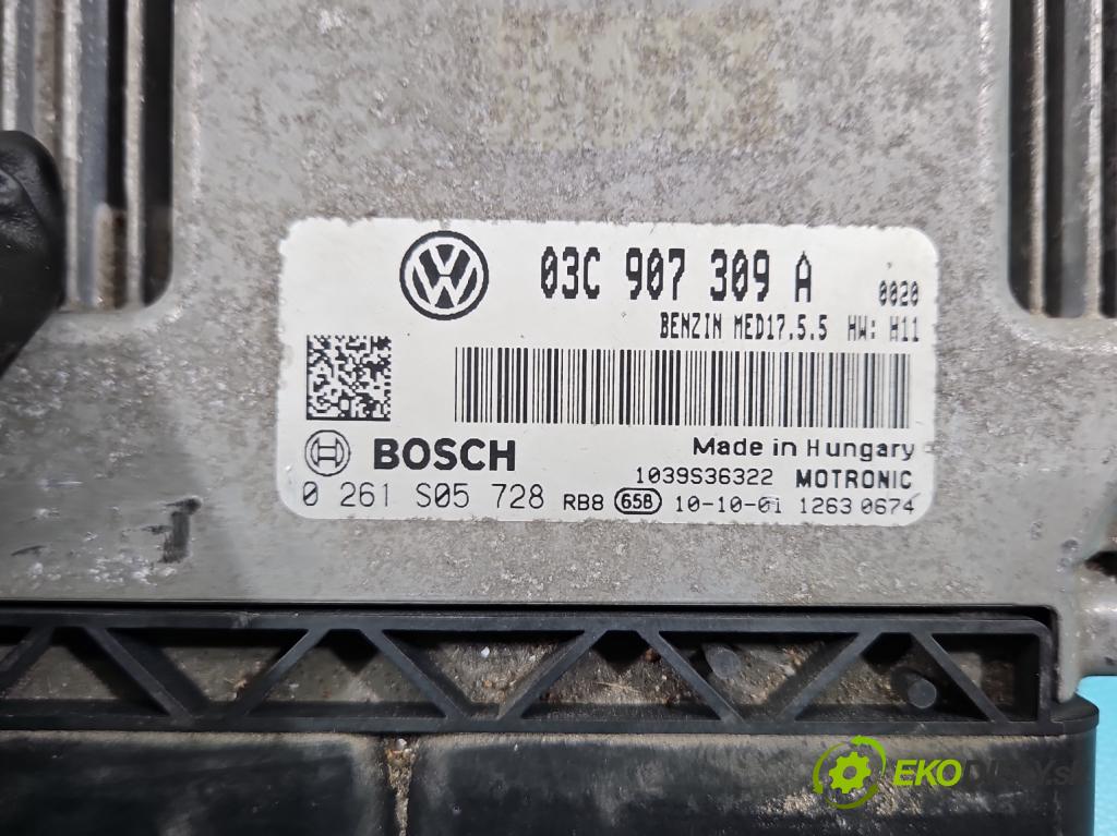 Vw Golf VI 2008-2013 1.4 TSI 122 HP manual 90 kW 1390 cm3 5- riadiaca jednotka motora 03C907309A