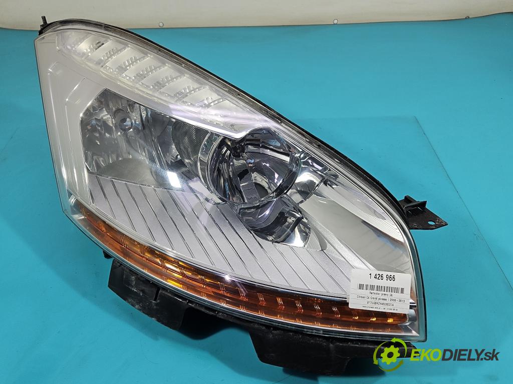 Citroen C4 Grand picasso I 2006-2013 1.6 HDi 109 HP automatic 80 kW 1560 cm3 5- Reflektor: pravý  (Pravé)