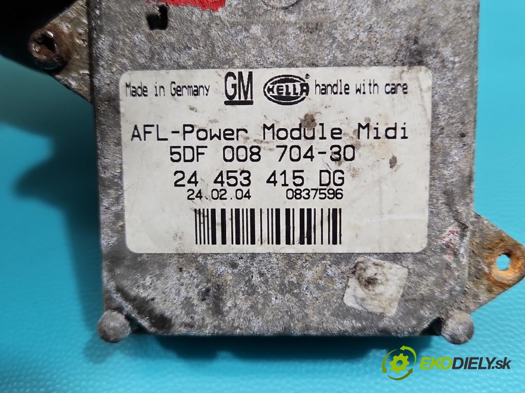 Opel Vectra C 2002-2008 2.0 T 175 HP manual 129 kW 1998 cm3 5- střídač: xenon 24453415DG (Riadiaca jednotka xenónu)