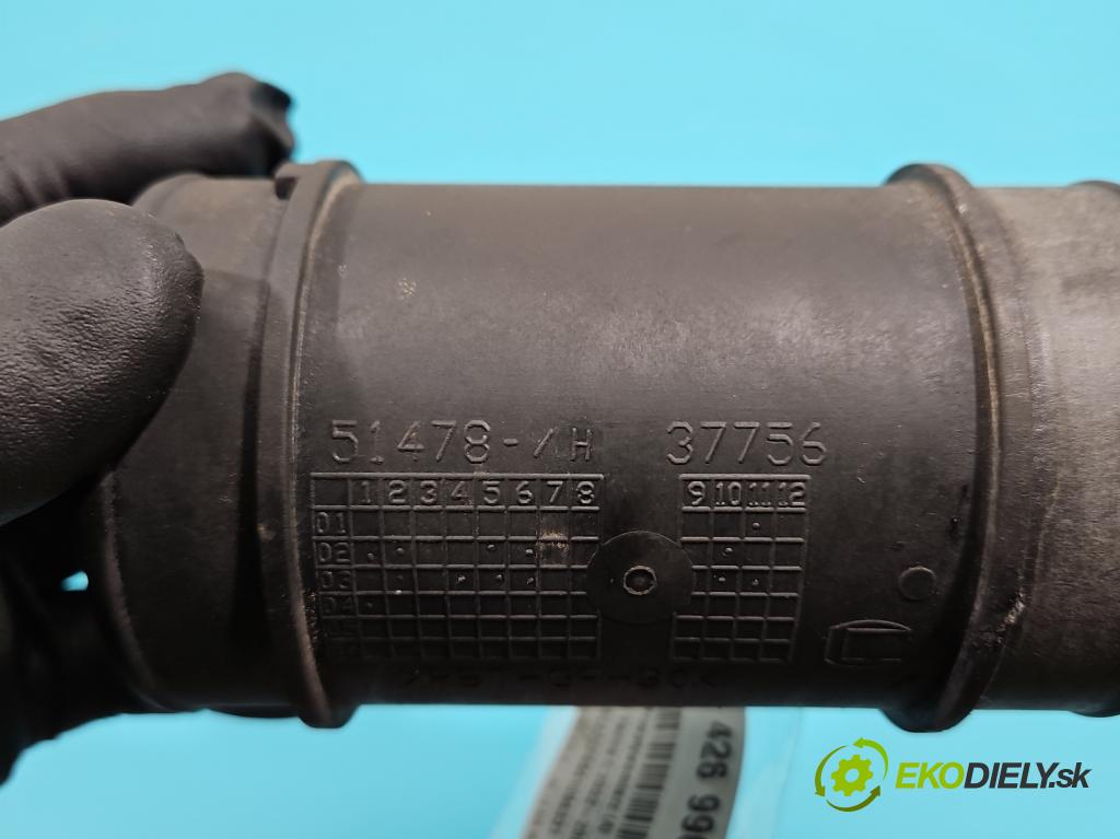 Opel Vectra C 2002-2008 2.0 T 175 HP manual 129 kW 1998 cm3 5- průtokoměr: AFH60M-18 (Váhy vzduchu)