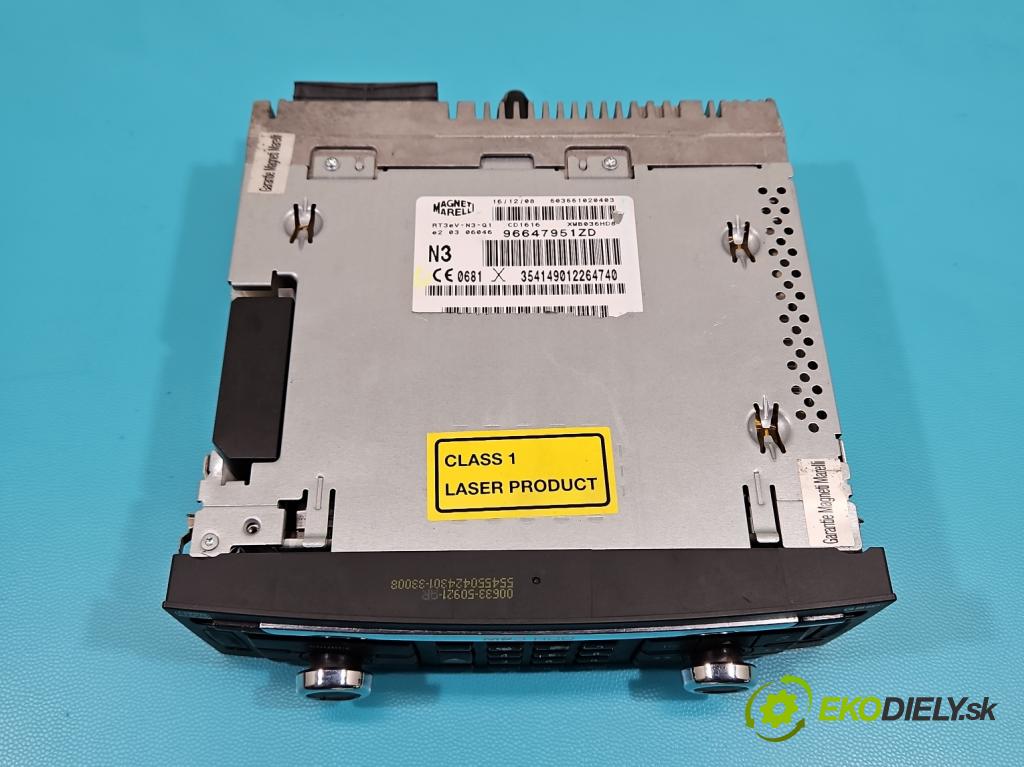 Citroen C5 II 2008-2017 2.0 HDi 136 HP automatic 100 kW 1997 cm3 5- Radio originál 96647951ZD