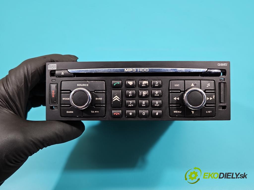 Citroen C5 II 2008-2017 2.0 HDi 136 HP automatic 100 kW 1997 cm3 5- Radio originál 96647951ZD