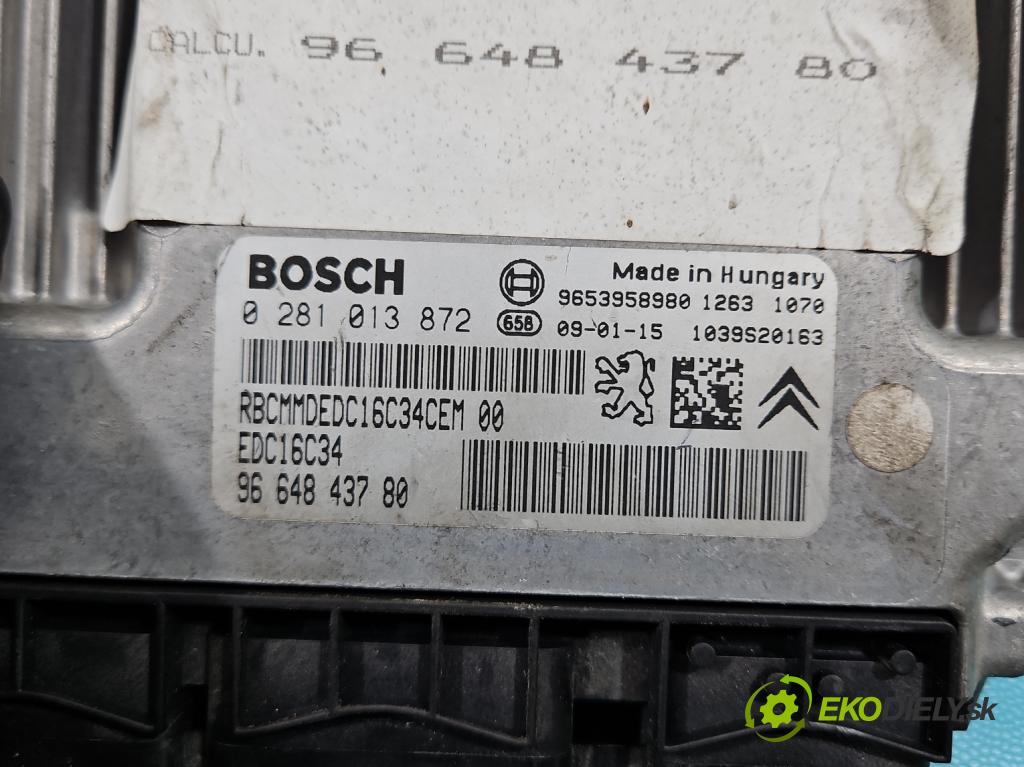 Citroen C4 Grand picasso I 2006-2013 1.6 HDi 109 HP automatic 80 kW 1560 cm3 5- riadiaca jednotka motora 0281013872