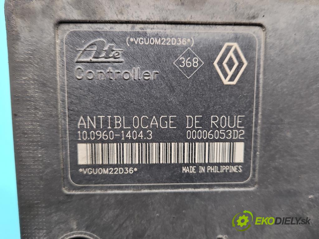 Renault Laguna II 2001-2007 1.6 16V 107 HP manual 79 kW 1598 cm3 5- čerpadlo abs 8200007442B (Pumpa ABS)