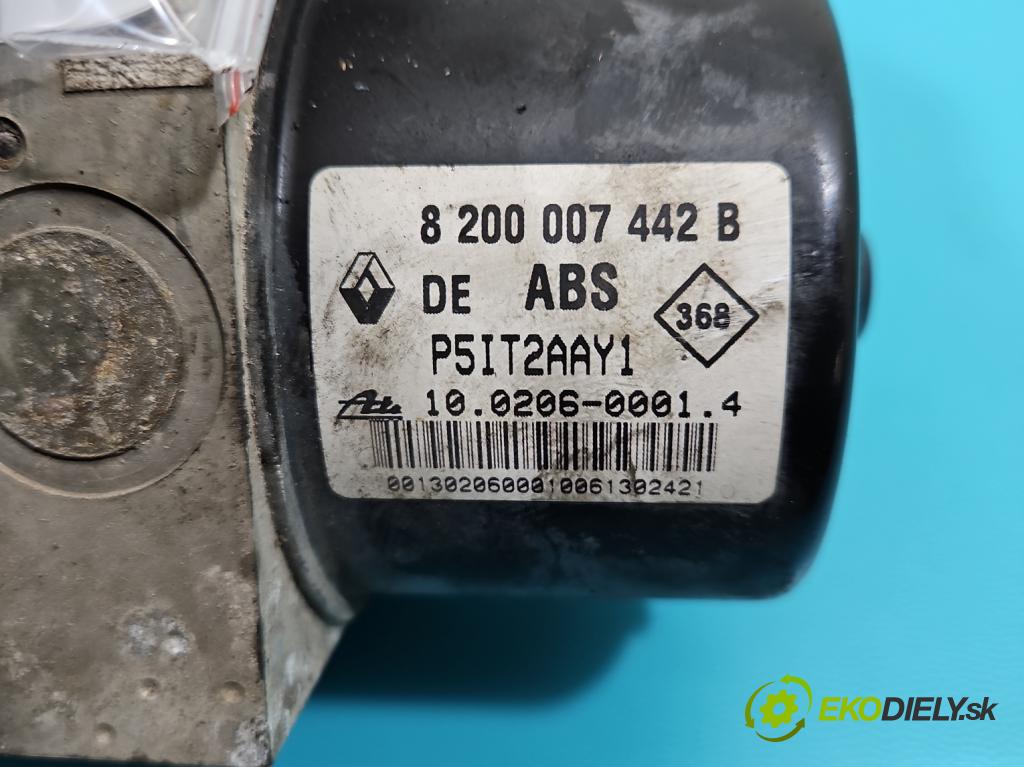 Renault Laguna II 2001-2007 1.6 16V 107 HP manual 79 kW 1598 cm3 5- čerpadlo abs 8200007442B (Pumpa ABS)