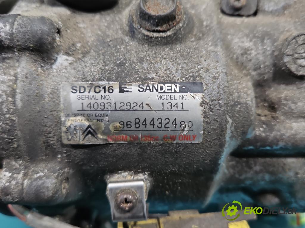 Citroen C4 Grand picasso I 2006-2013 1.6 HDi 109 HP automatic 80 kW 1560 cm3 5- Kompresor: klimatizácie 9684432480 (Kompresory klimatizácie)