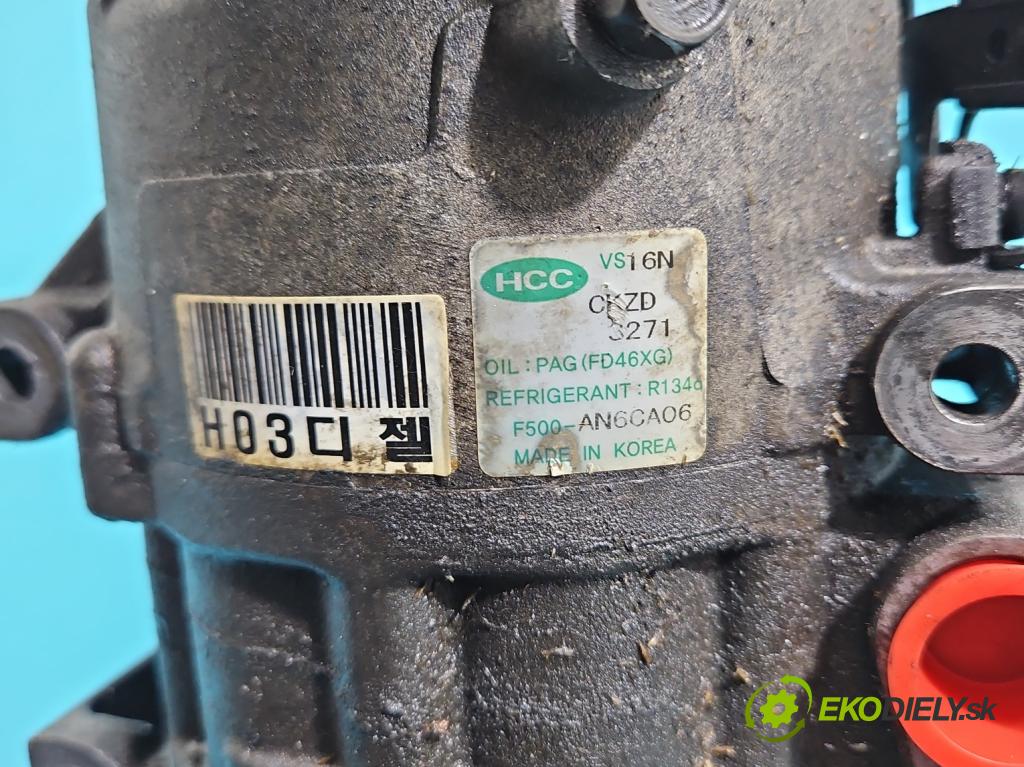 Kia Ceed I 2006-2012 1.6 crdi 90 HP manual 66 kW 1582 cm3 5- Kompresor: klimatizácie F500-AN6CA06 (Kompresory klimatizácie)
