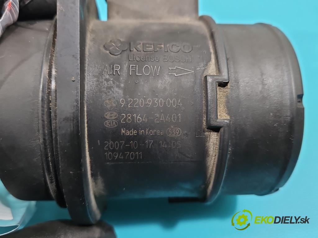 Kia Ceed I 2006-2012 1.6 crdi 90 HP manual 66 kW 1582 cm3 5- průtokoměr: 9220930004 (Váhy vzduchu)