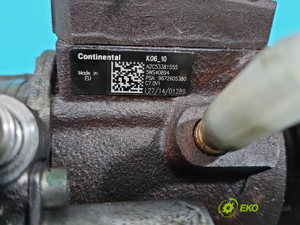 Citroen C4 II 2010-2017 1.6 HDi 111KM manual 82 kW 1560 cm3 5- čerpadlo vstrekovacia 5WS40894 (Vstrekovacie čerpadlo)