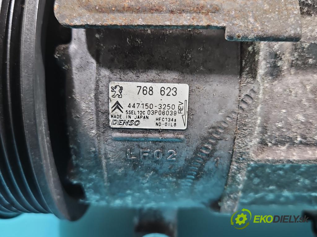 Citroen C4 II 2010-2017 1.6 HDi 111KM manual 82 kW 1560 cm3 5- Kompresor: klimatizácie 768623 (Kompresory klimatizácie)