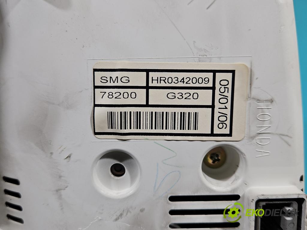 Honda Civic VIII 2006-2011 1,4.0 16v i-DSI: 83 HP manual 61 kW 1339 cm3 5- prístrojovka/ budíky HR-0342-009 (Prístrojové dosky, displeje)