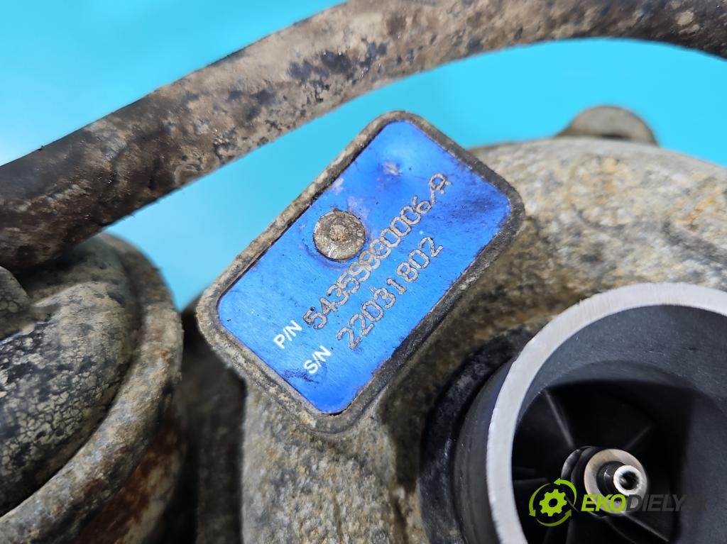 Opel Meriva A 2002-2010 1,3.0 cdti 69KM  51 kW 1248 cm3 5- Turbodmychadlo 54359880006 (Turbodúchadla (kompletní))