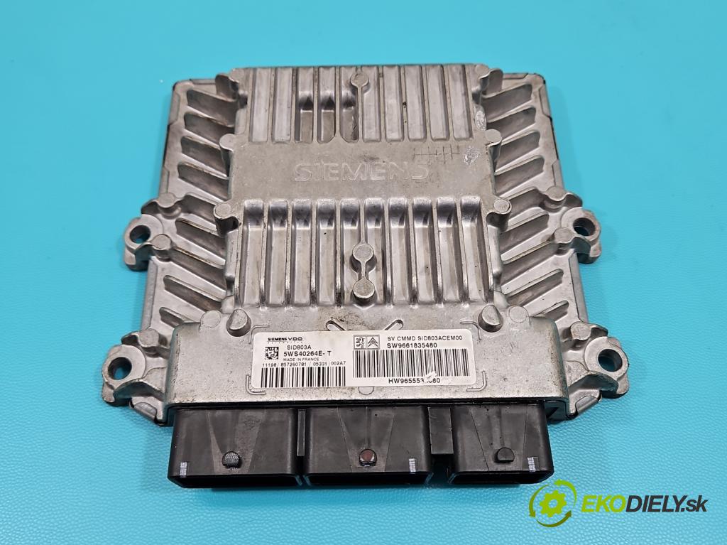 Peugeot 407 2.0 hdi 136 HP manual 100 kW 1997 cm3 4- riadiaca jednotka motora 9661835480