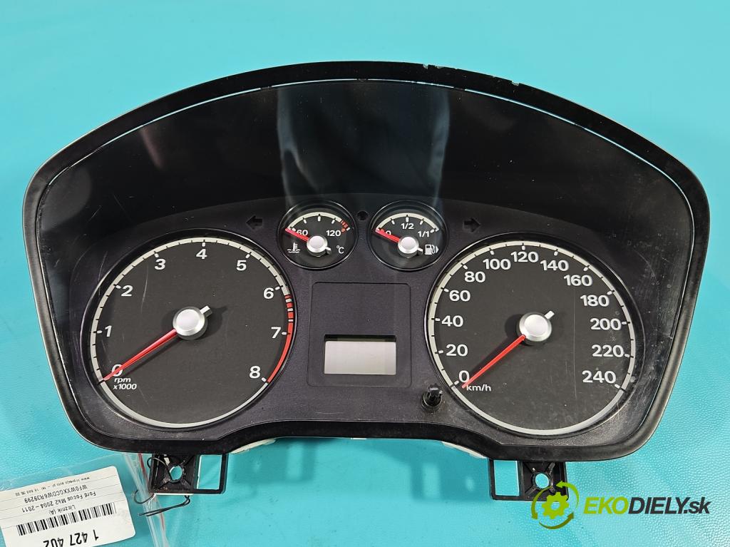 Ford Focus Mk2 2004-2011 1.6 16V 101 hp manual 74 kW 1596 cm3 5- Přístrojová deska 4M5T-10849-AM (Přístrojové desky, displeje)