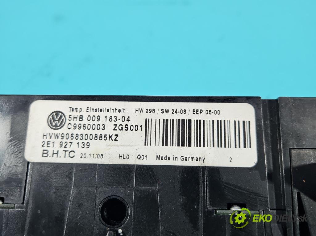 Vw Crafter 2006-2016 2.5 tdi 163 HP manual 120 kW 2461 cm3 5- panel kúrenia 2E1927139