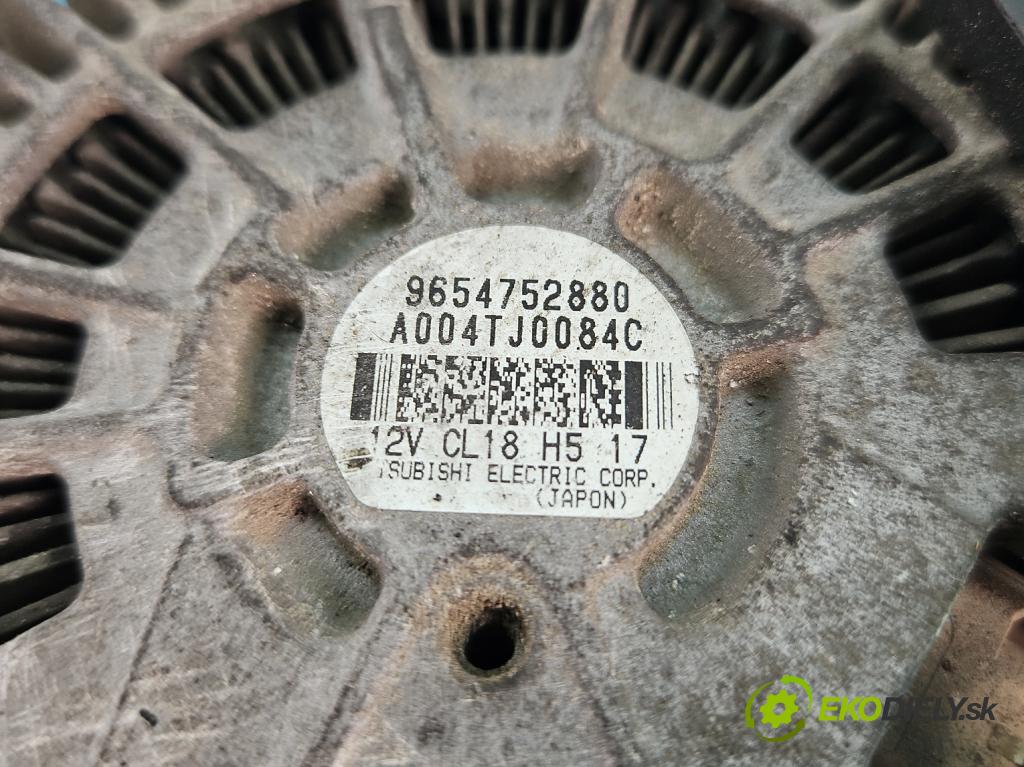 Peugeot 407 2.0 hdi 136 HP manual 100 kW 1997 cm3 4- Alternator 9654752880 (Alternátory)