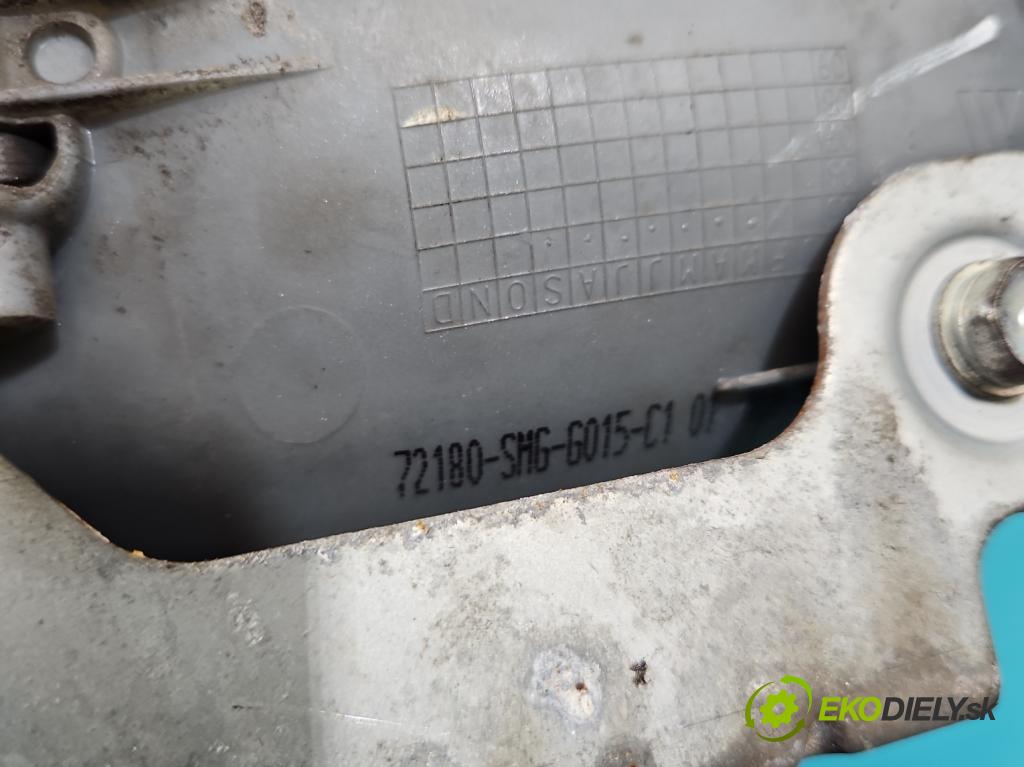 Honda Civic VIII 2006-2011 1,4.0 16v i-DSI: 83 HP manual 61 kW 1339 cm3 5- rukoväť predné ľavé mimo: 72180-SMG-G015-C1 (Vonkajšie predné ľavé)