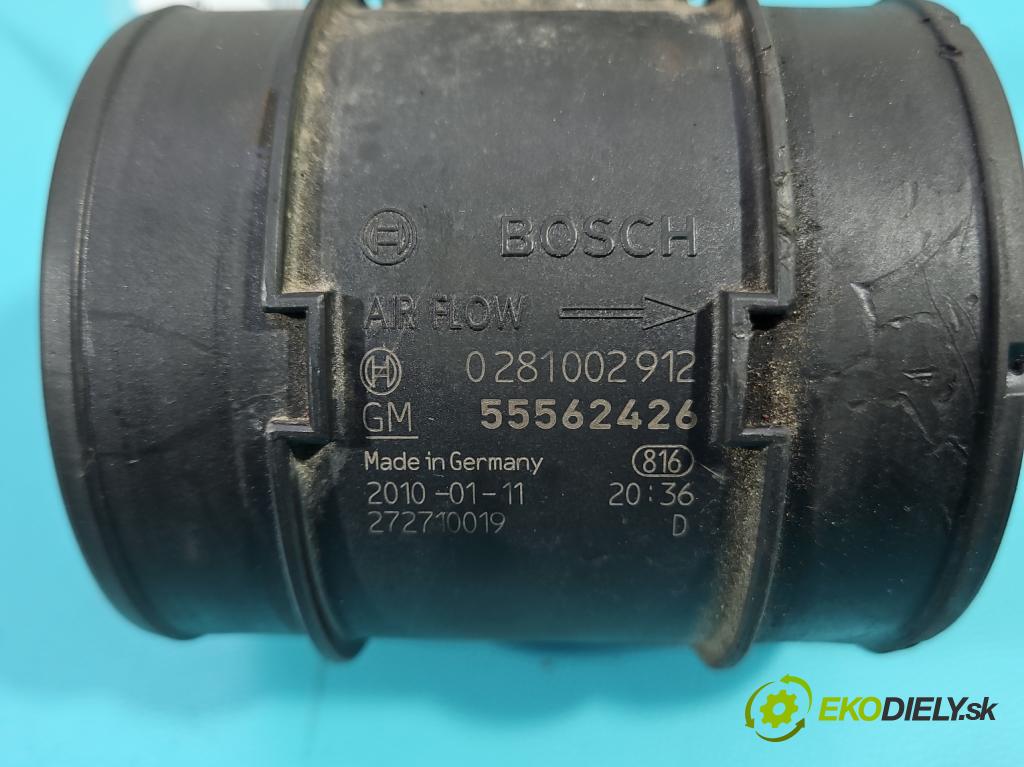 Opel Insignia A 2008-2017 2.0 CDTI 131 HP manual 96 kW 1956 cm3 5- průtokoměr: 0281002912 (Váhy vzduchu)