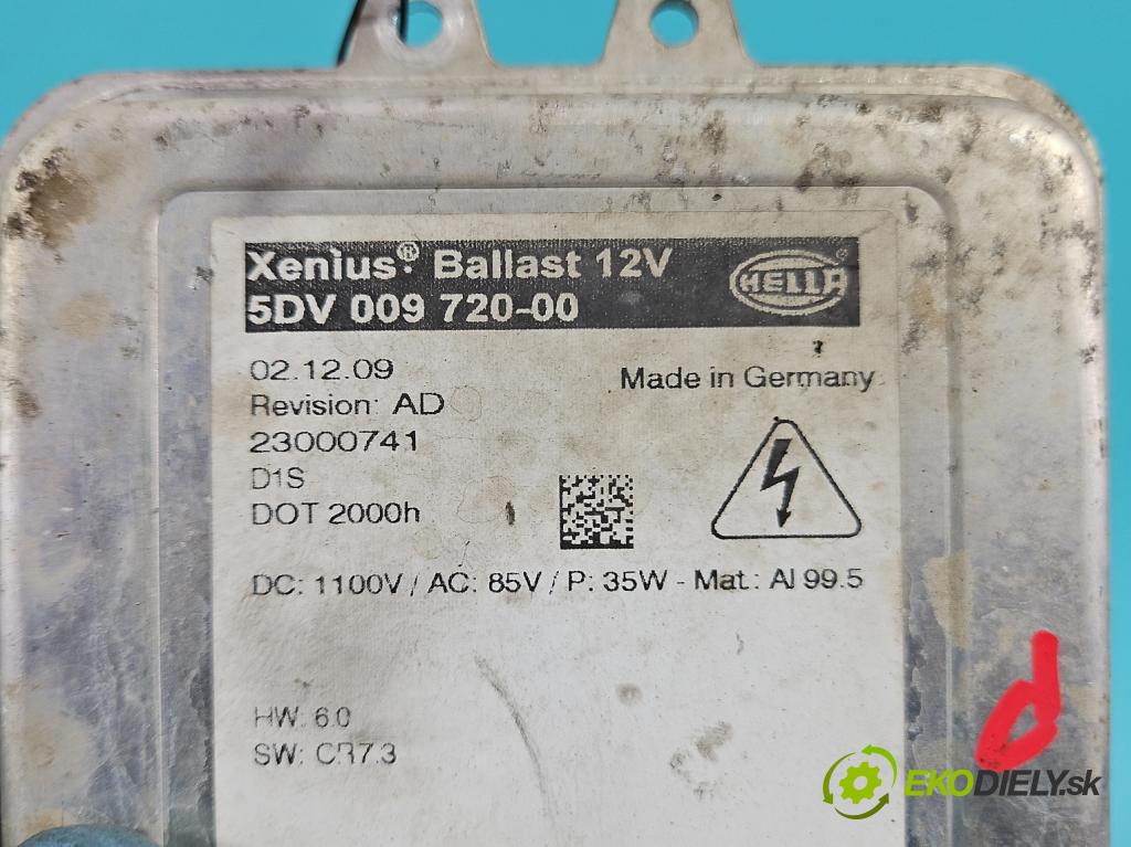 Opel Insignia A 2008-2017 2.0 CDTI 131 HP manual 96 kW 1956 cm3 5- střídač: xenon 5DV009720-00 (Riadiace jednotky xenónu)