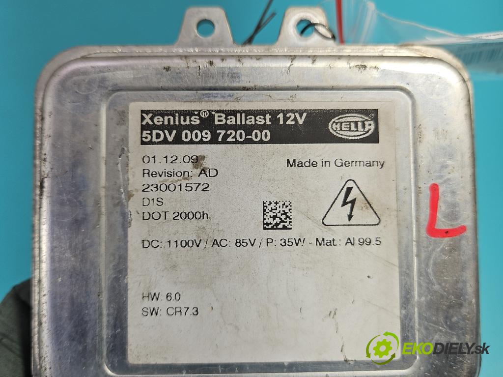 Opel Insignia A 2008-2017 2.0 CDTI 131 HP manual 96 kW 1956 cm3 5- střídač: xenon 5DV009720-00 (Riadiace jednotky xenónu)