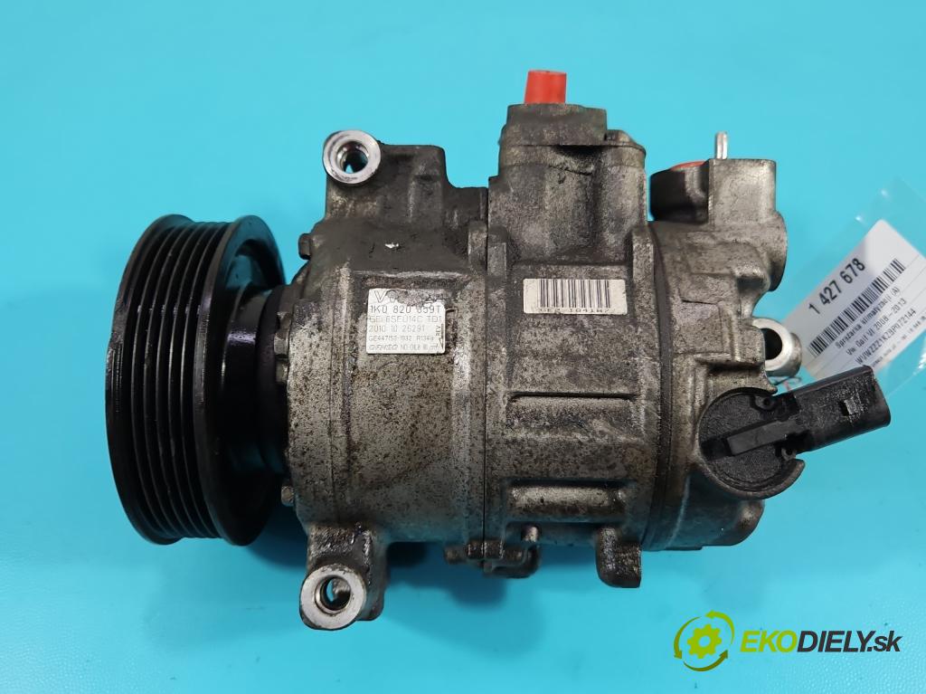 Vw Golf VI 2008-2013 1.4 TSI 122 HP manual 90 kW 1390 cm3 5- Kompresor: klimatizácie 1K0820859T (Kompresory klimatizácie)