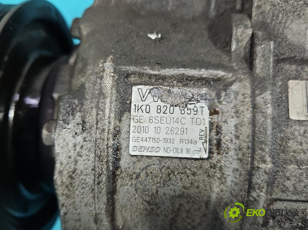 Vw Golf VI 2008-2013 1.4 TSI 122 HP manual 90 kW 1390 cm3 5- Kompresor: klimatizácie 1K0820859T (Kompresory klimatizácie)