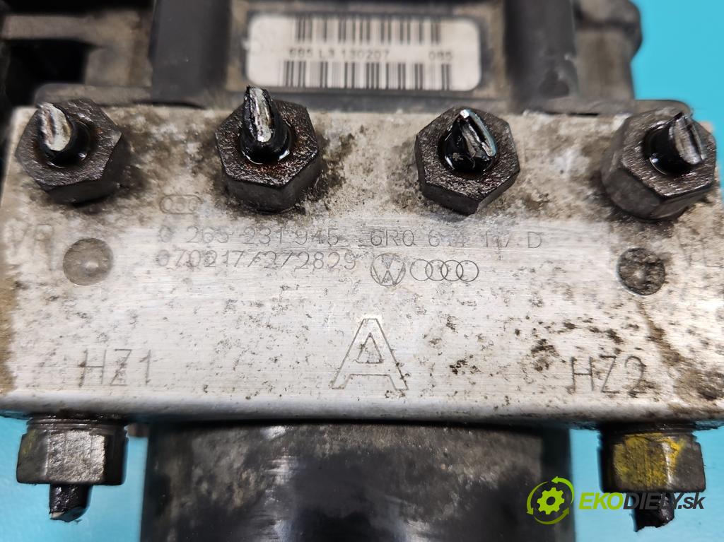 Skoda Roomster 1.4 TDi 69KM manual 51 kW 1422 cm3 5- čerpadlo abs 0265231945 (Pumpy brzdové)