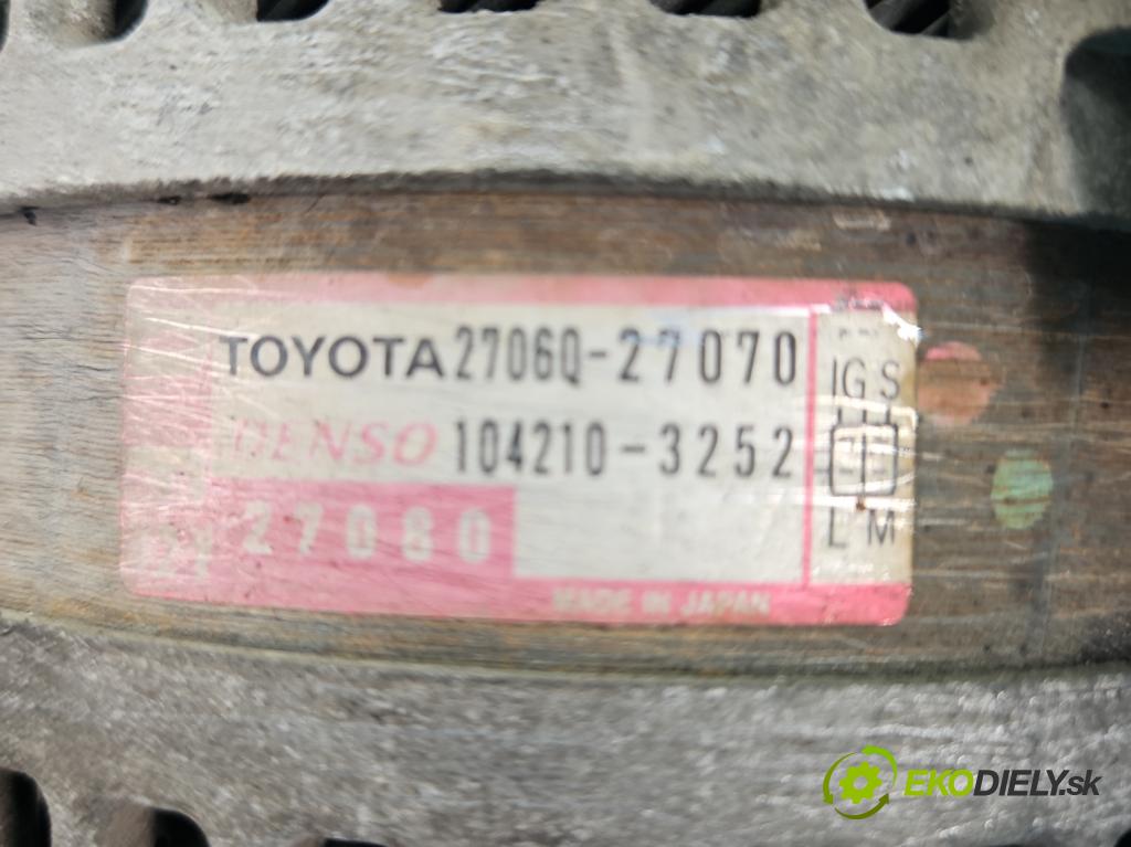 Toyota Corolla Verso I 2001-2004 2.0 D4D 90 HP manual 66 kW 1995 cm3 5- Alternator 27060-27070 (Alternátory)