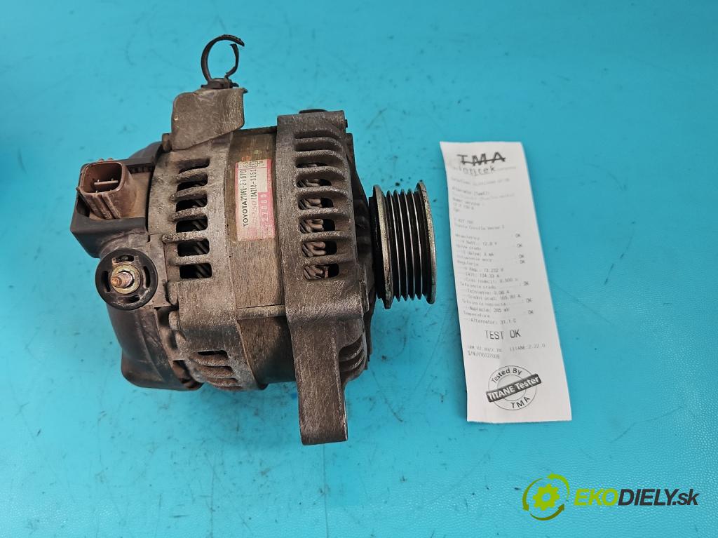 Toyota Corolla Verso I 2001-2004 2.0 D4D 90 HP manual 66 kW 1995 cm3 5- Alternator 27060-27070 (Alternátory)