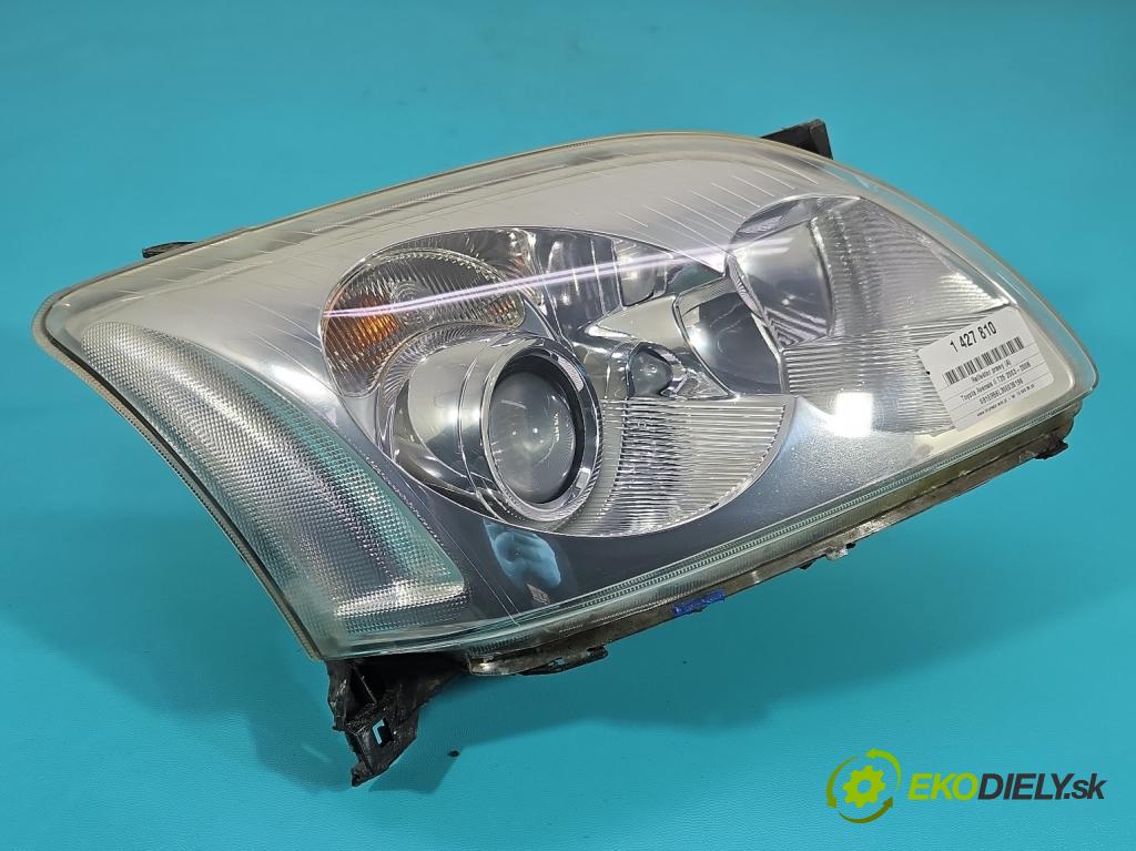 Toyota Avensis II T25 2003-2008 1.8 16V 129 HP manual 95 kW 1794 cm3 5- Reflektor: pravý  (Pravé)