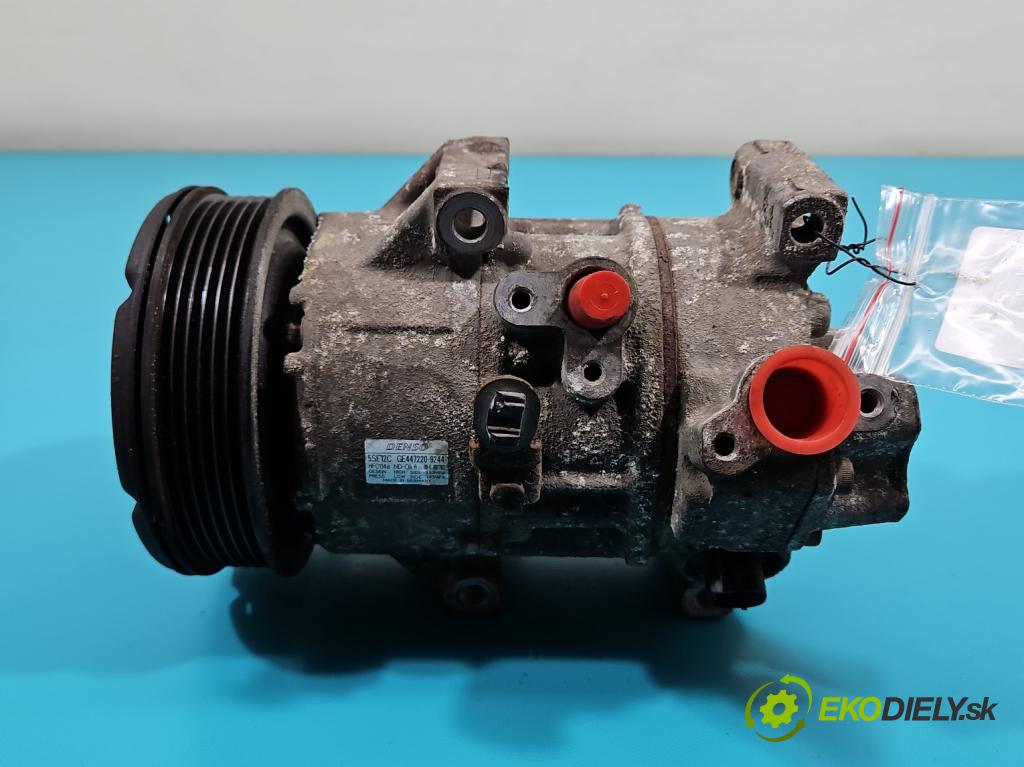 Toyota Avensis II T25 2003-2008 1.8 16V 129 HP manual 95 kW 1794 cm3 5- Kompresor: klimatizácie GE447220-9244 (Kompresory klimatizácie)