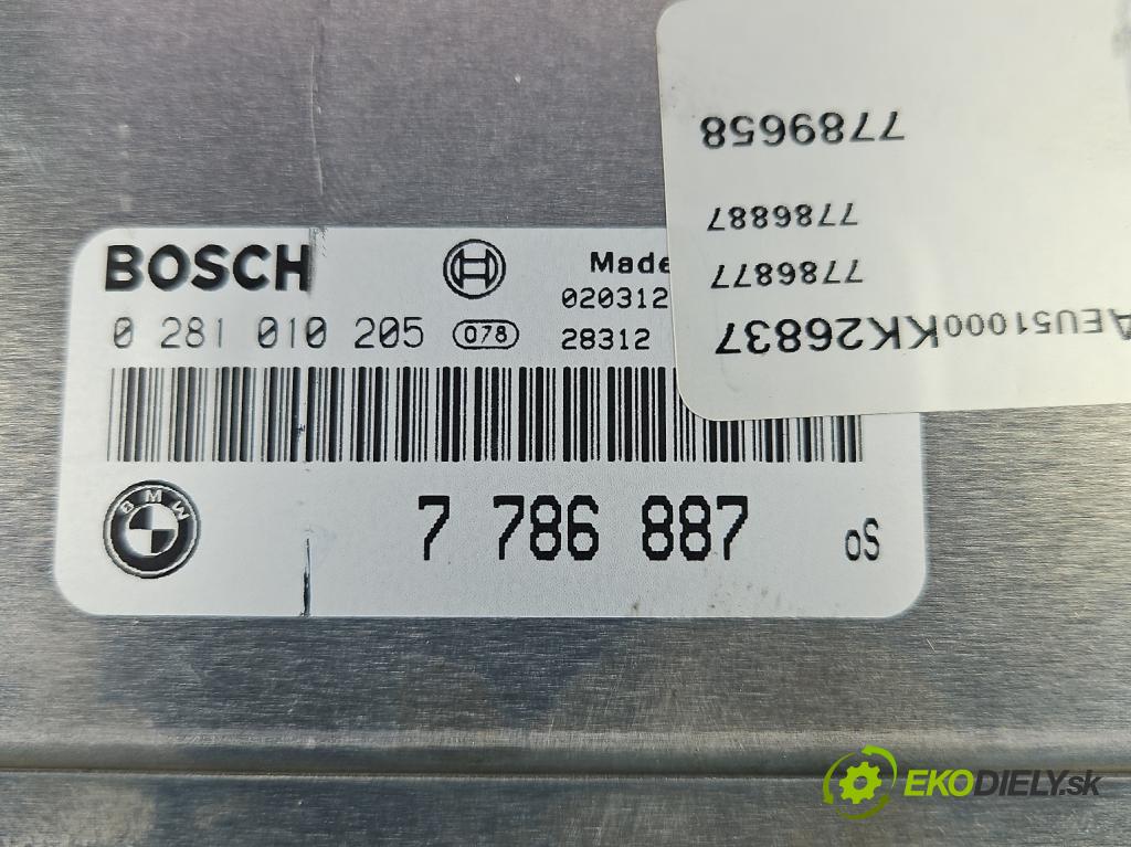 Bmw 3 E46 1998-2007 2.0d (M47): 116 HP manual 85 kW 1951 cm3 4- riadiaca jednotka motora 7786887