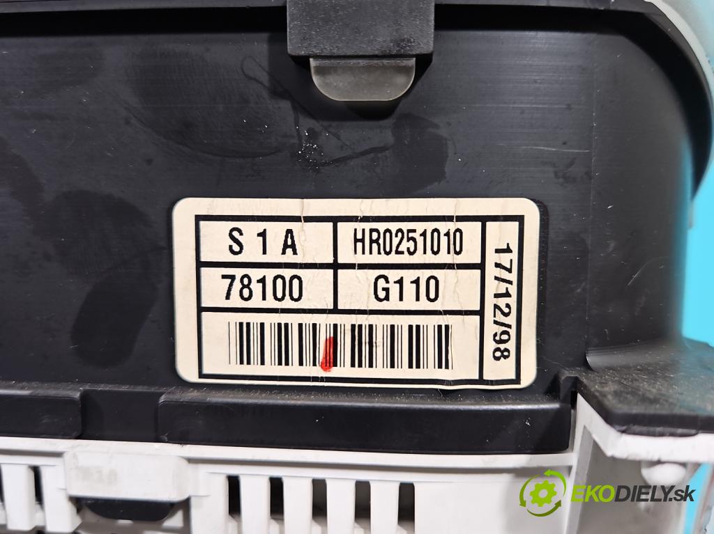Honda Accord VI 1998-2002 1,8.0 16V 136 HP manual 100 kW 1850 cm3 4- prístrojovka/ budíky HR0251010 (Prístrojové dosky, displeje)