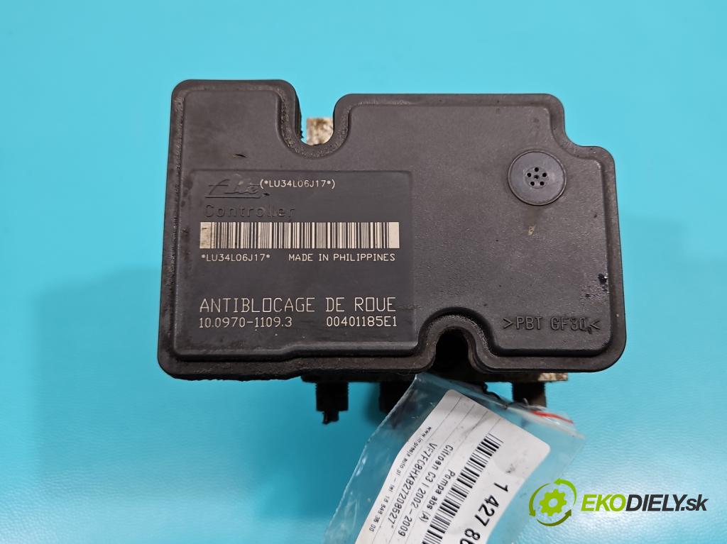 Citroen C3 I 2002-2009 1.4 hdi 68 HP manual 50 kW 1398 cm3 5- čerpadlo abs 9656493580 (Pumpy ABS)