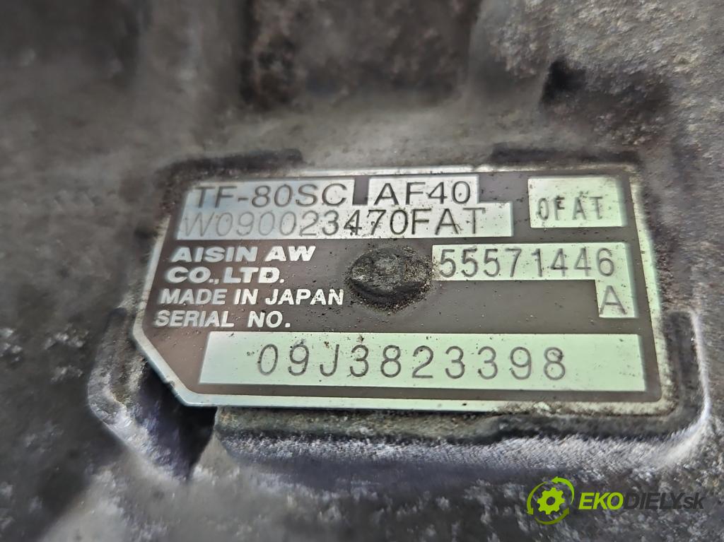 Opel Insignia A 2008-2017 2.0 cdti 160 HP automatic 118 kW 1956 cm3 5- prevodovka stupeň,rýchlosť automat 55571446