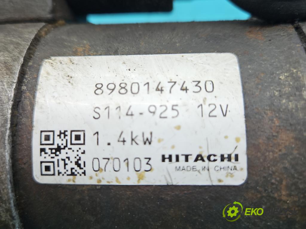 Opel Astra III 2004-2014 1.7 cdti 101 HP manual 74 kW 1686 cm3 5- štartér 8980147430 (Štartéry)