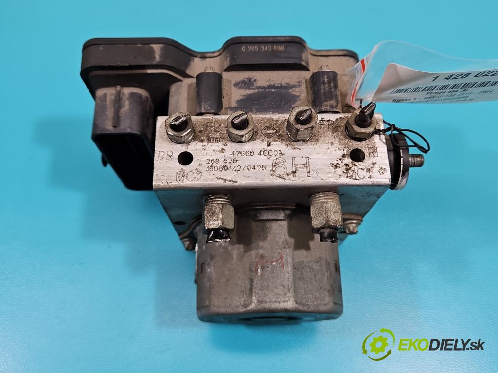 Nissan X-trail III T32 2013-2021 1.6 dci 131 HP manual 96 kW 1598 cm3 5- čerpadlo abs 476604CC0A (Pumpa ABS)