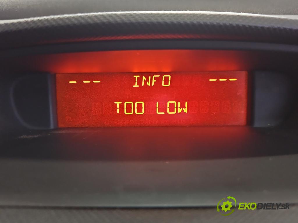 Peugeot 308 I 2007-2013 1.6 HDi 90 HP manual 66,2 kW 1560 cm3 5- Zobrazit: 9666136680 (Prístrojová doska, displej)