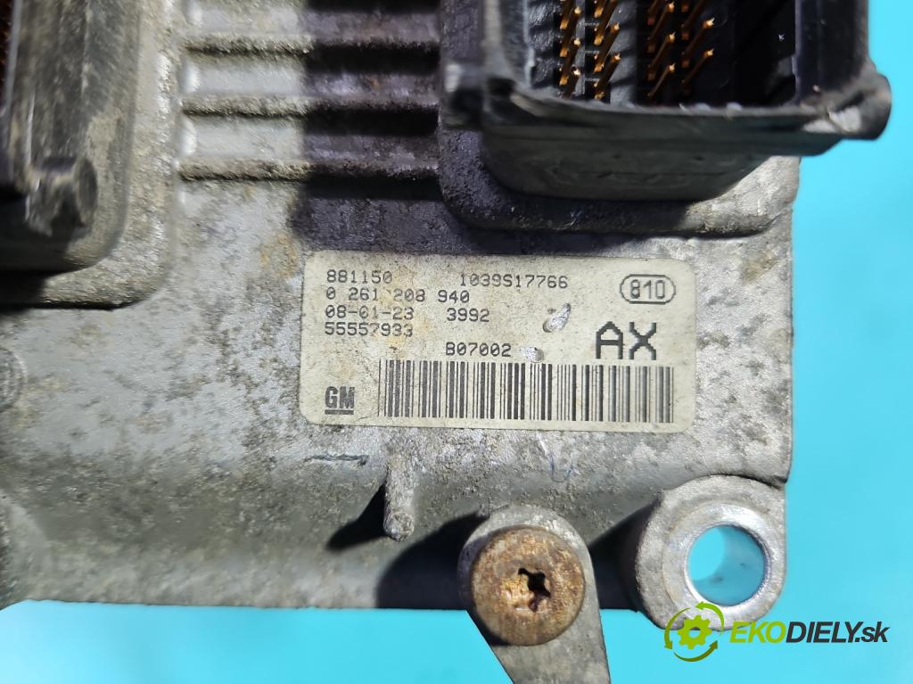 Opel Corsa D 2006-2014 1.2 16v 80 HP manual 59 kW 1229 cm3 5- riadiaca jednotka motora 55557933