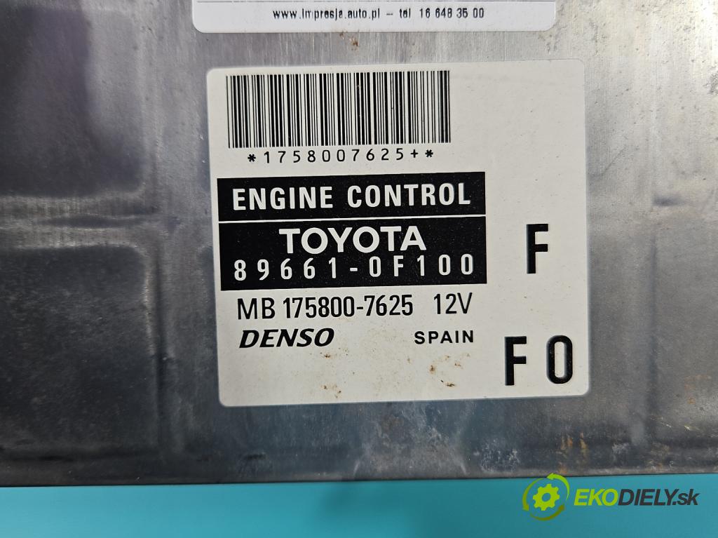 Toyota Corolla Verso II 2004-2009 2.2 D4D 136 HP manual 100 kW 2231 cm3 5- riadiaca jednotka motora 89661-0F100