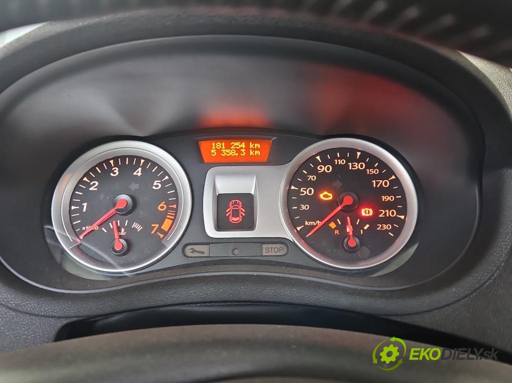Renault Clio III 2005-2012 1,2.0 TCE: 101 HP manual 74 kW 1149 cm3 5- prístrojovka/ budíky 8200820999-D (Prístrojové dosky, displeje)