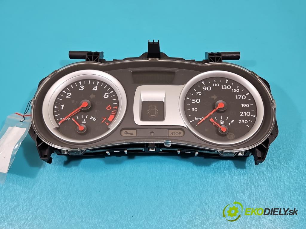 Renault Clio III 2005-2012 1,2.0 TCE: 101 HP manual 74 kW 1149 cm3 5- prístrojovka/ budíky 8200820999-D (Prístrojové dosky, displeje)
