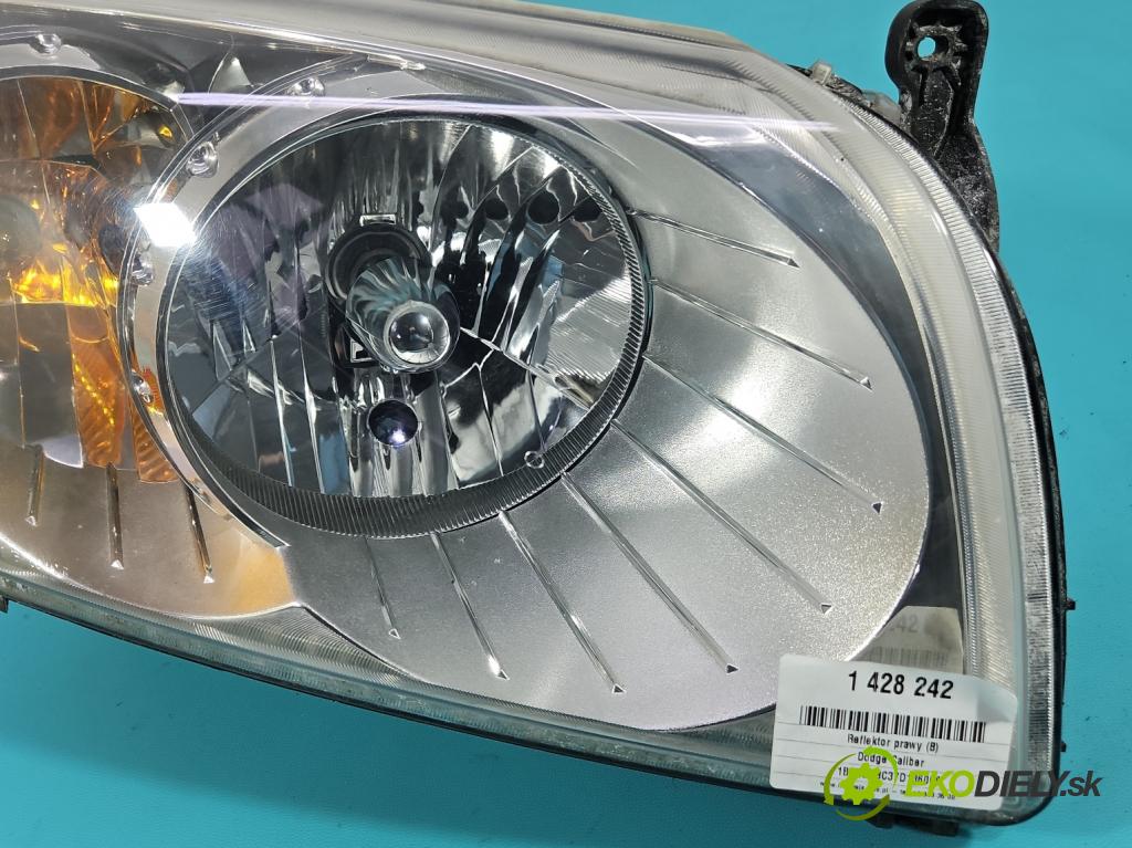 Dodge Caliber 1.8 16v 150 HP manual 110 kW 1798 cm3 5- Reflektor: pravý (Pravé)