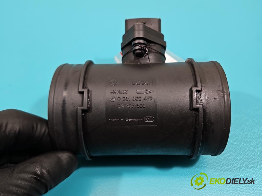 Opel Vectra C 2002-2008 2.0 DTi: 101 HP manual 74 kW 1995 cm3 4- průtokoměr: 0281002479 (Váhy vzduchu)