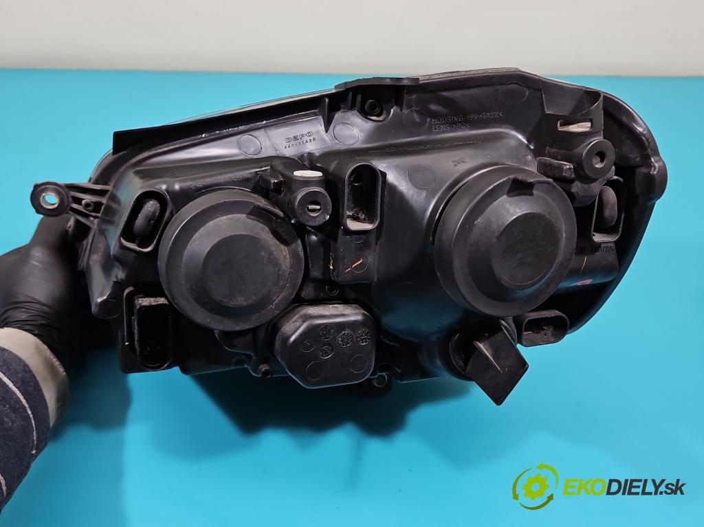 Vw Polo IV 9N 2001-2009 1.4 16v 75 HP manual 55 kW 1390 cm3 3- Reflektor: pravý  (Pravé)