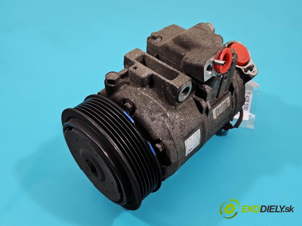 Vw Polo IV 9N 2001-2009 1.4 16v 75 HP manual 55 kW 1390 cm3 3- Kompresor: klimatizácie 6Q0820808F (Kompresory klimatizácie)