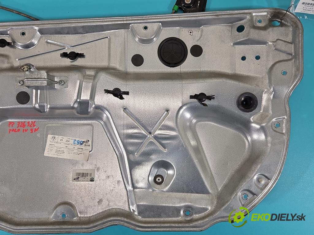 Vw Polo IV 9N 2001-2009 1.4 16v 75 hp manual 55 kW 1390 cm3 3- mechanismus stahování přední pravý 6Y2959801