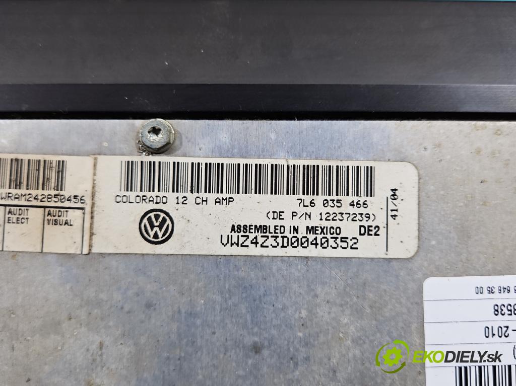 Vw Touareg I 2002-2010 2.5 tdi 174 hp automatic 128 kW 2461 cm3 5- Zesilovač: 7L6035466 (Zesilovače)
