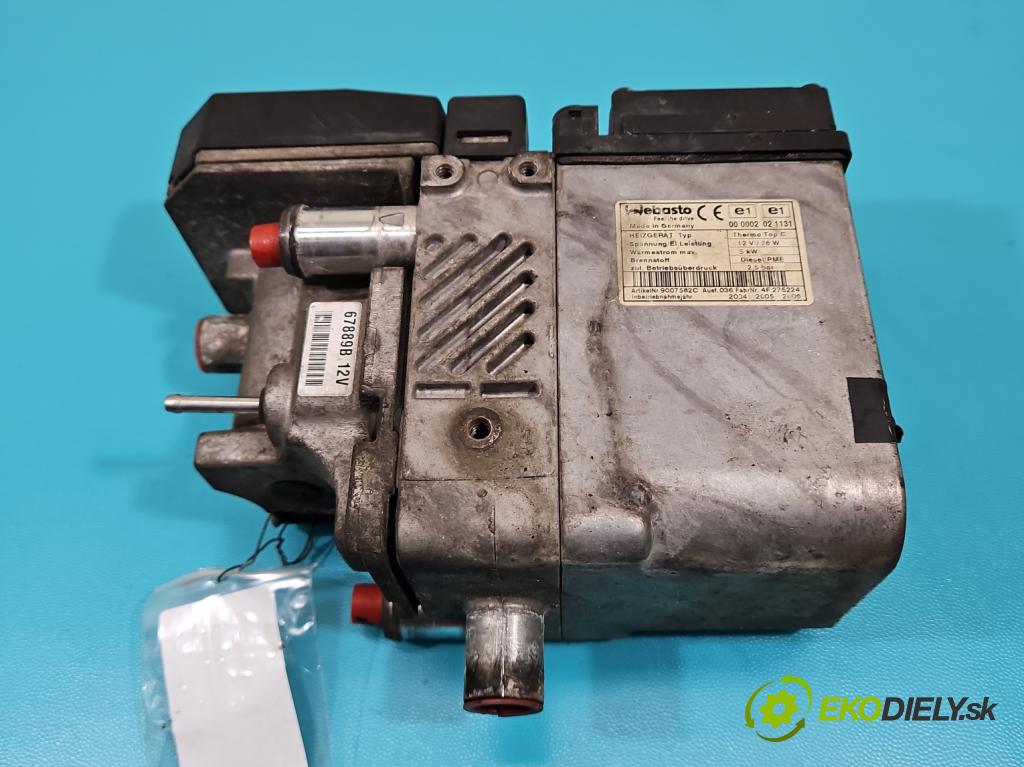 Vw Touareg I 2002-2010 2.5 tdi 174 hp automatic 128 kW 2461 cm3 5- Webasto 7L6815071C (Webasto (nezávislé topení))