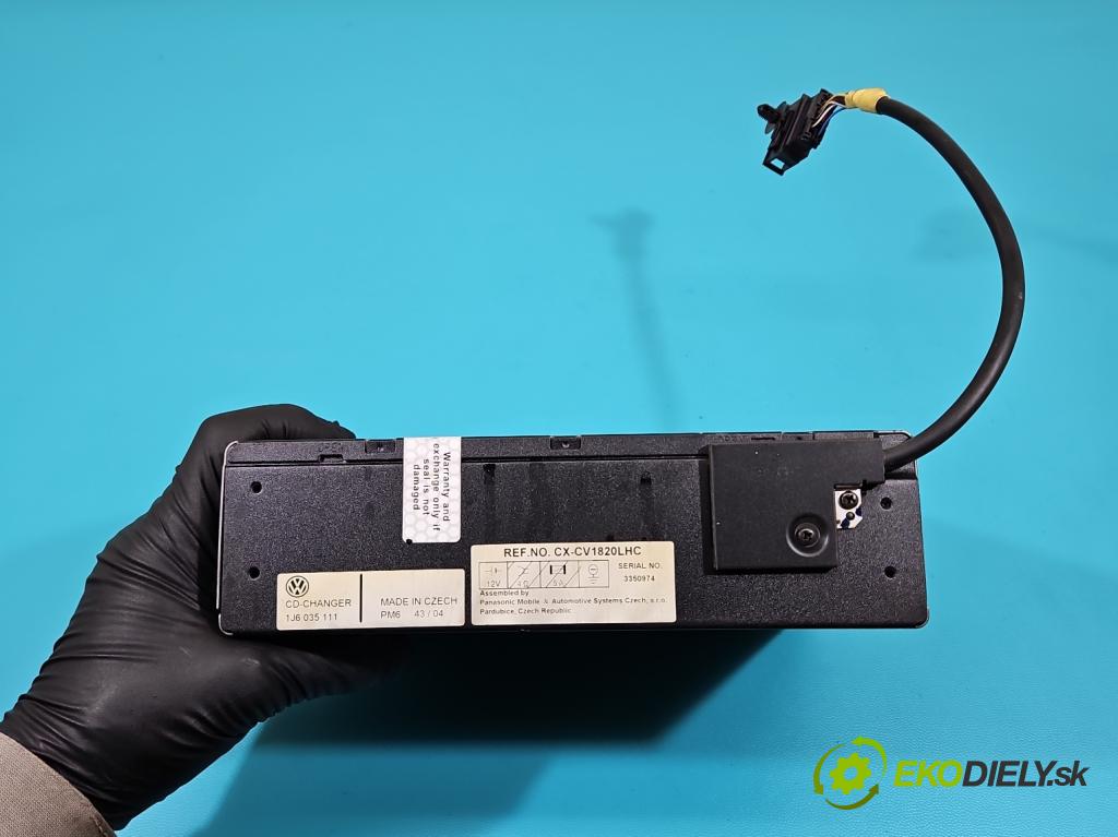 Vw Touareg I 2002-2010 2.5 tdi 174 HP automatic 128 kW 2461 cm3 5- Menič: cd 1J6035111 (CD menič)